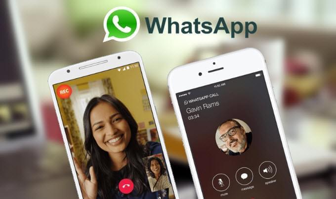 WhatsApp videochat op te nemen