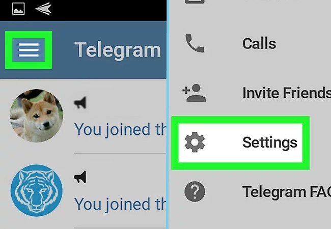 telegram instellen