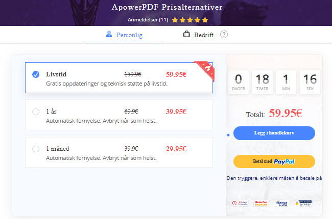 prisplaner for apowerpdf