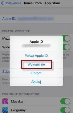 bezpośrednie usuwanie Apple ID z iPhone