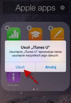 bezpośrednie usuwanie aplikacji z iPhone