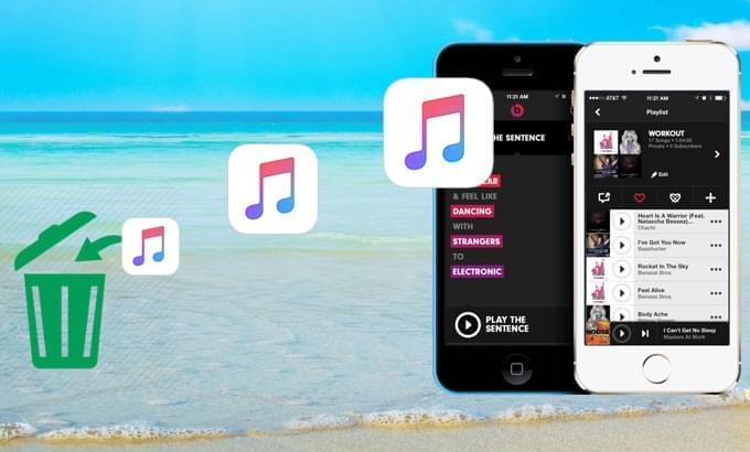 ta bort musik från iPhone