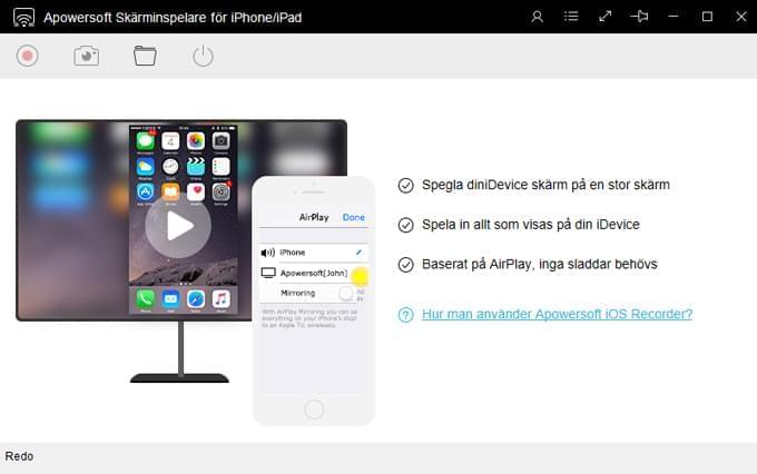 Apowersoft Skärminspelare för iPhone/iPad