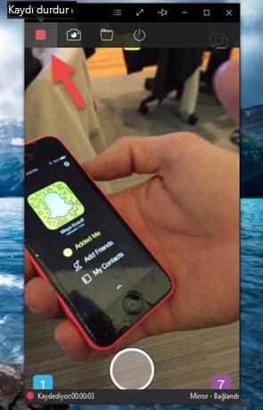 Snapchat videolarını kaydetmek