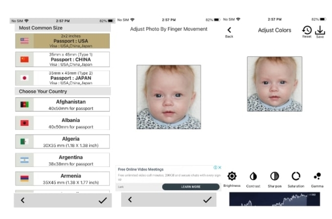 bebek pasaport fotoğrafı passport photos