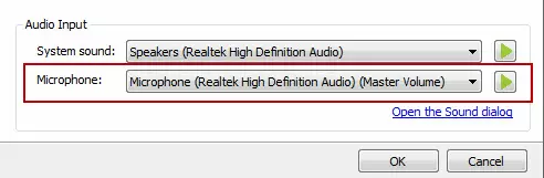 Audio input source