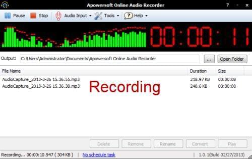 record audio online for mac
