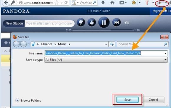 firefox for pandora