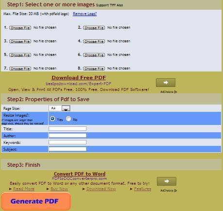 JPEG to PDF Converter Online