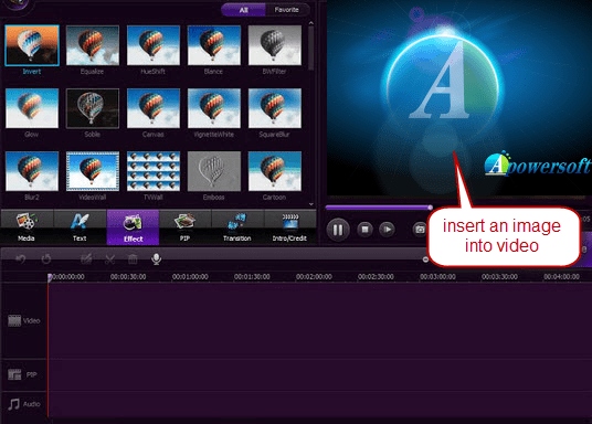 add image to video with video editor