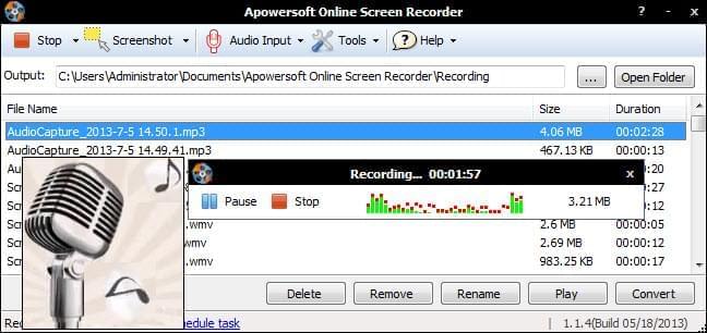 record audio on windows