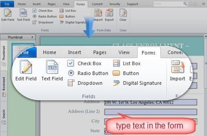 type in PDF form with Apowersoft PDF Editor