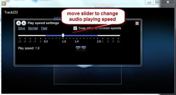 increase audio speed