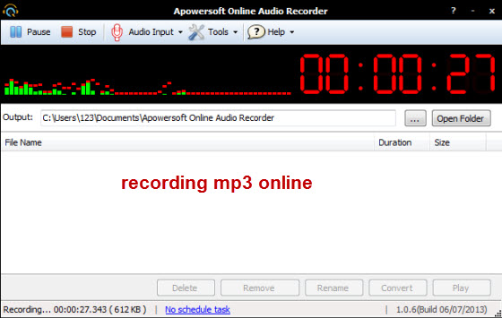 recording mp3