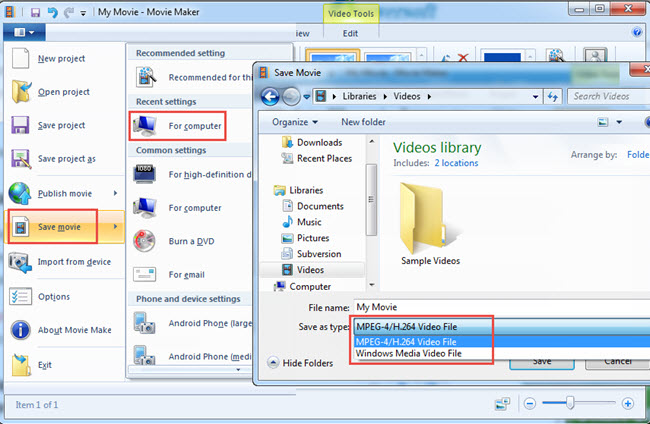 convert wlmp to mp4