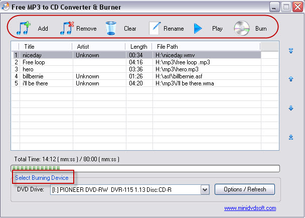 mp3 to audio cd converter