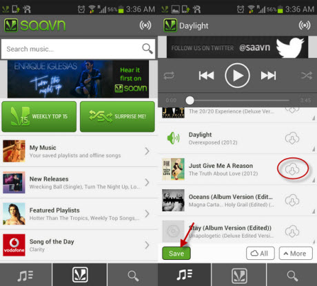 Saavn pro for mobile