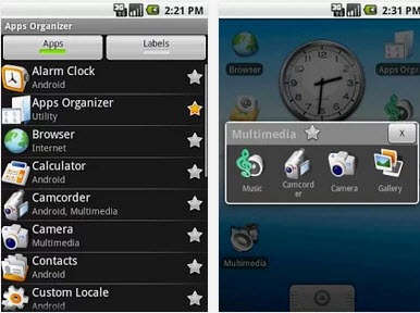 Apps Organizer screenshot