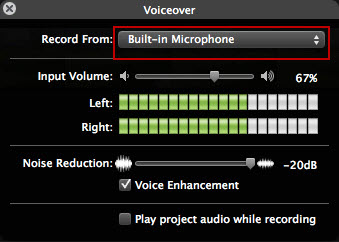 imovie voice over