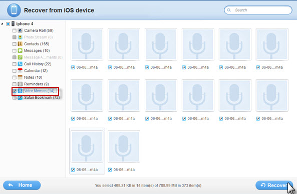 retrieve voice memos from iPhone directly