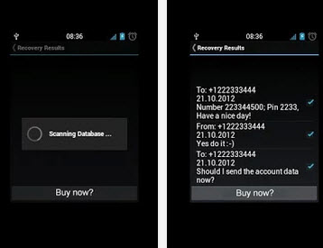 SMS Recovery DEMO screenshot