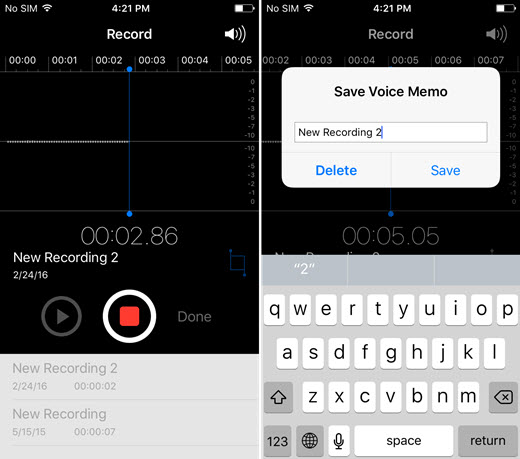 voice memos