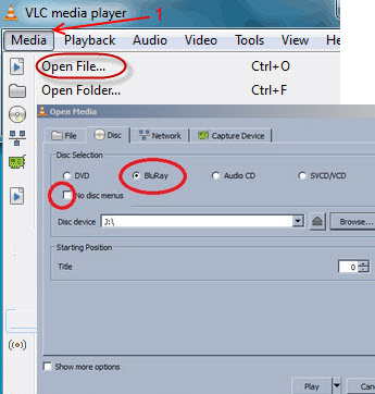 play Blu-ray with VLC