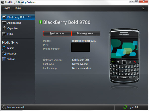 Blackberry desktop software