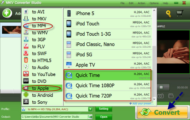 convert MKV to iTunes with Video Converter