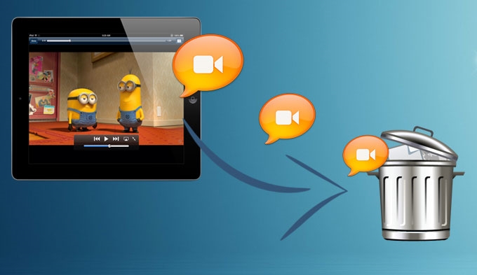 delete iPad video