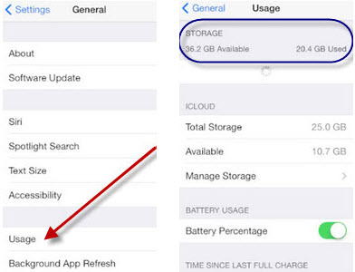 usage and storage