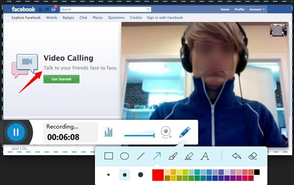 record facebook video call