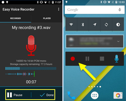 easy voice recorder