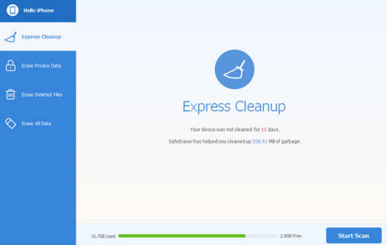 express cleanup screenshot 1