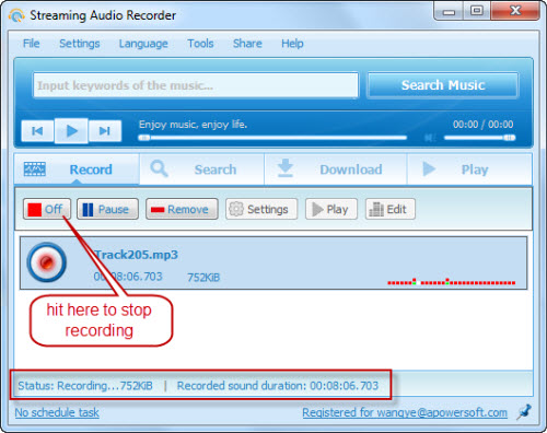 record audio from MP4