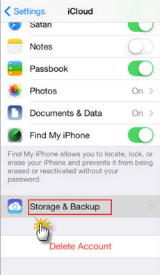 iCloud backup