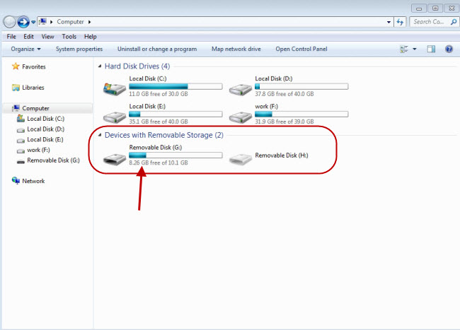 USB storage Mode