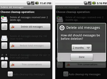 How to delete old messages