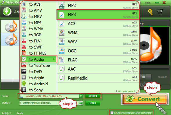 convert aiff to mp3