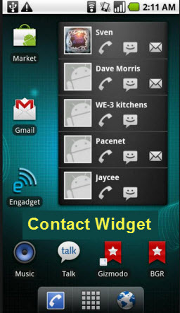 Contact Widget