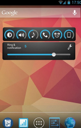 Slidewidget Volume