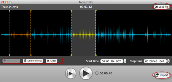 edit audio on Mac