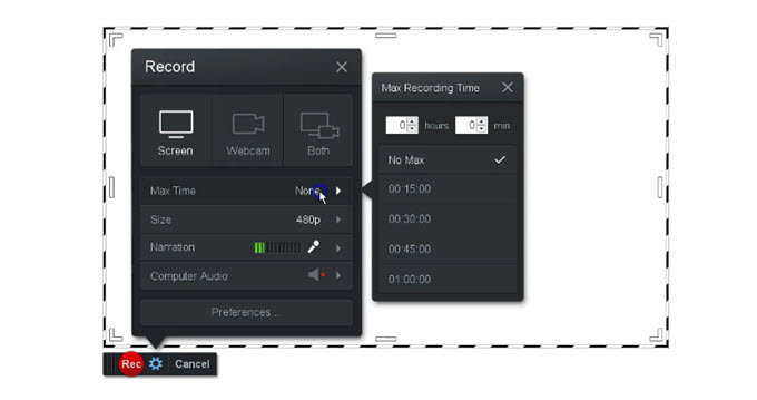 record screen with screencast o matic