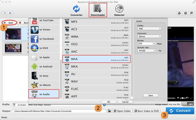 FLAC to M4A converter