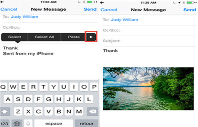 attach iCloud Drive attachments to email