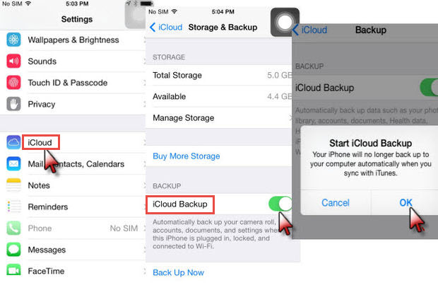 iCloud backup