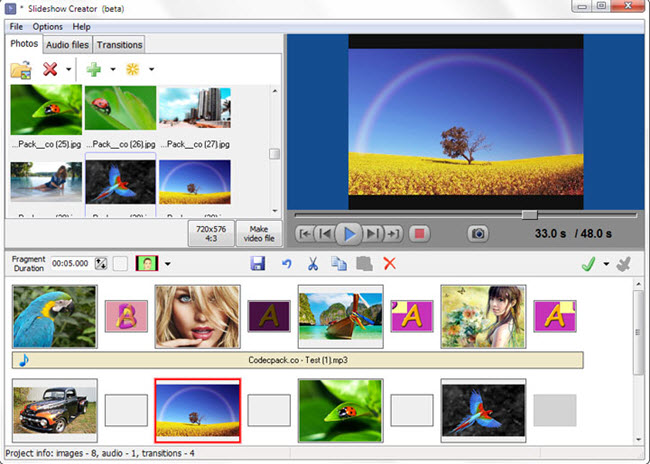 Bolide slideshow creator