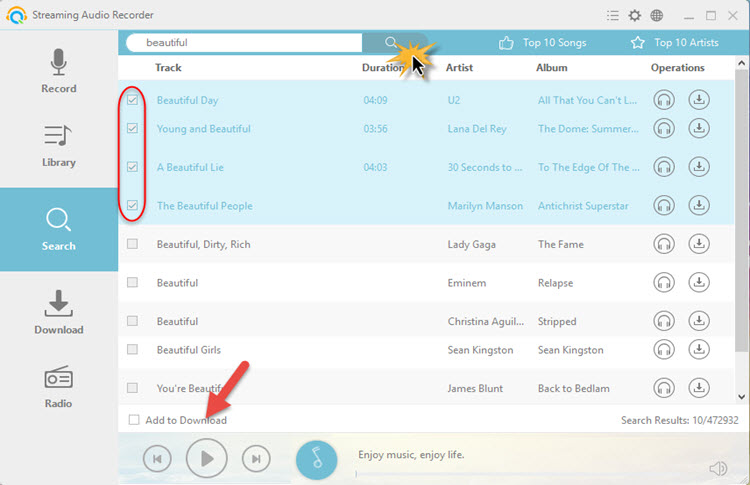 download MP3 on win 10