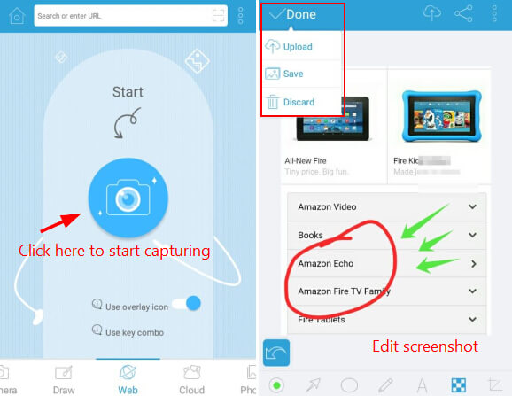 how to screenshot on Acer tablet