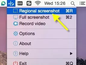 screenshot a region on Mac
